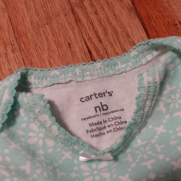 Carter's Newborn Onesie Bundle Aquamarine & Pink - Picture 11 of 14